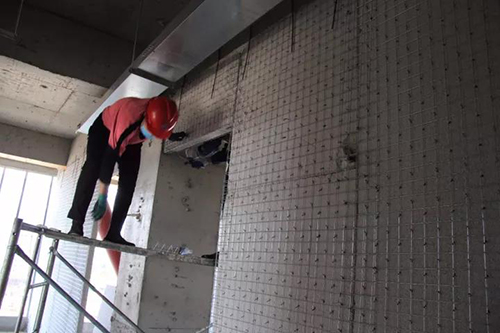 河北新型輕質隔墻板施工 卉原鋼絲網架隔墻板施工